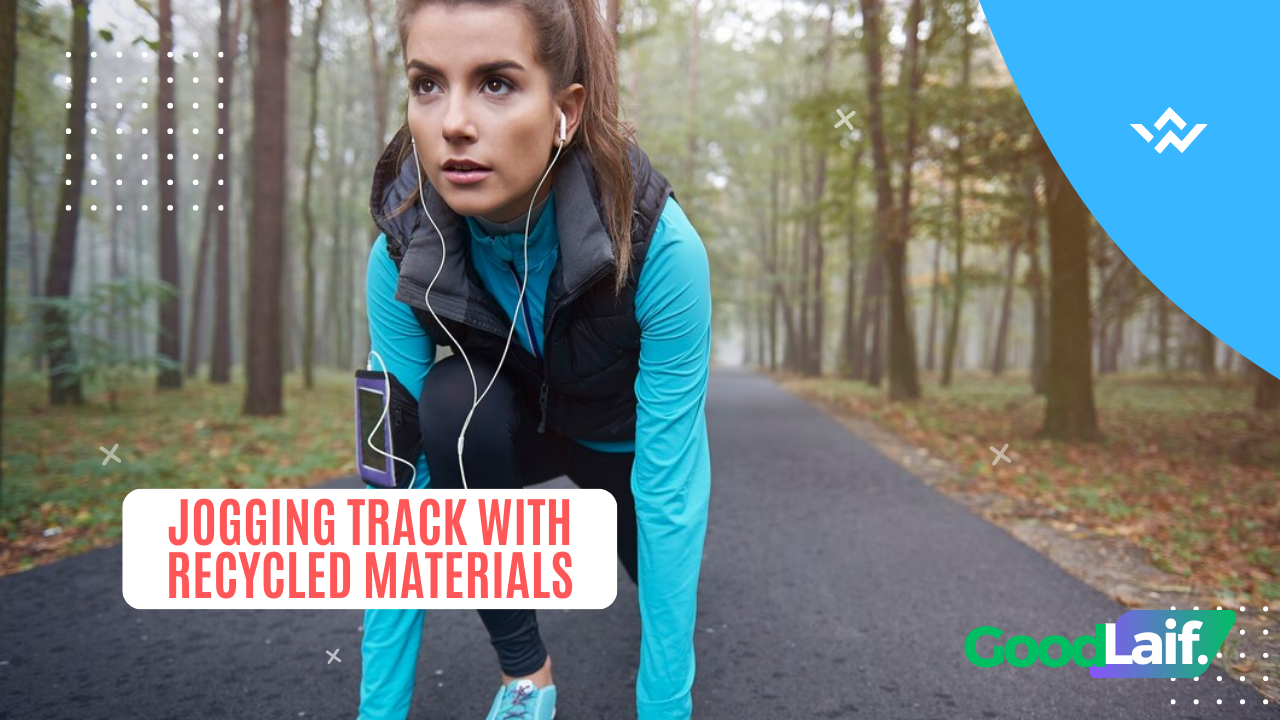 Jogging Track with Recycled Materials