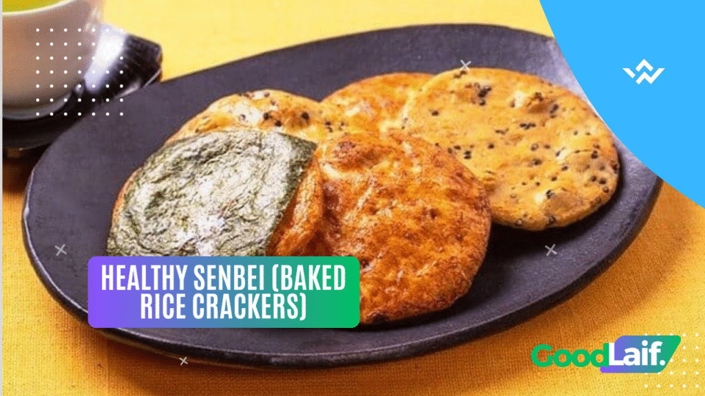 Healthy Japanese snacks Healthy Senbei (Baked Rice Crackers)