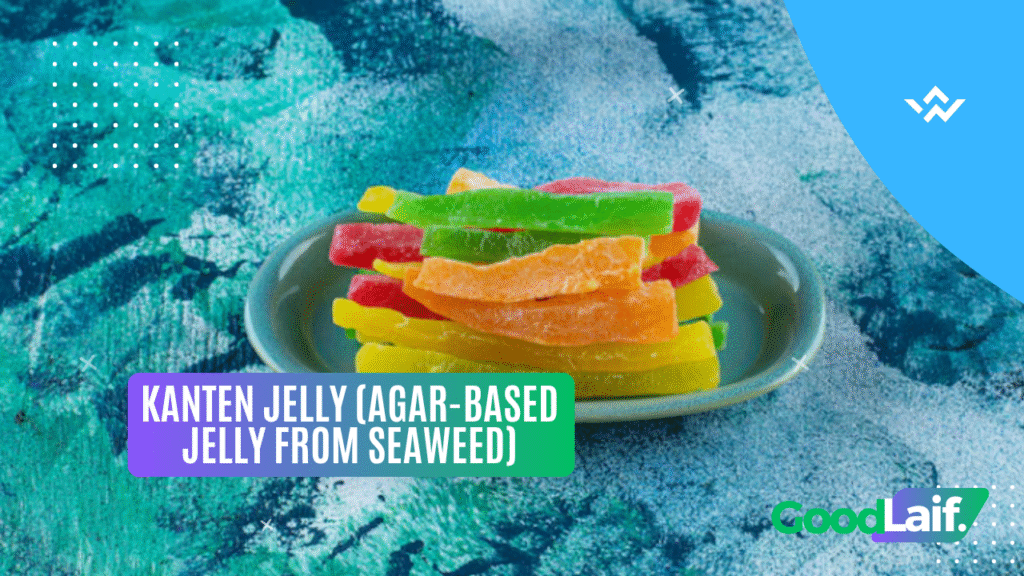 Healthy Japanese snacks Kanten Jelly (Agar-Based Jelly from Seaweed)