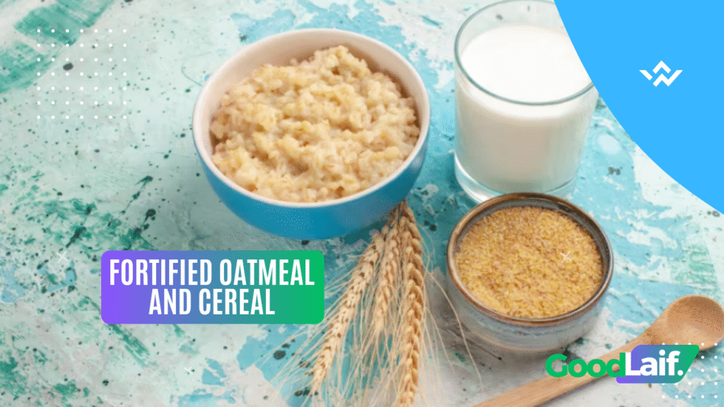 Calcium Foods Fortified Oatmeal and Cereal