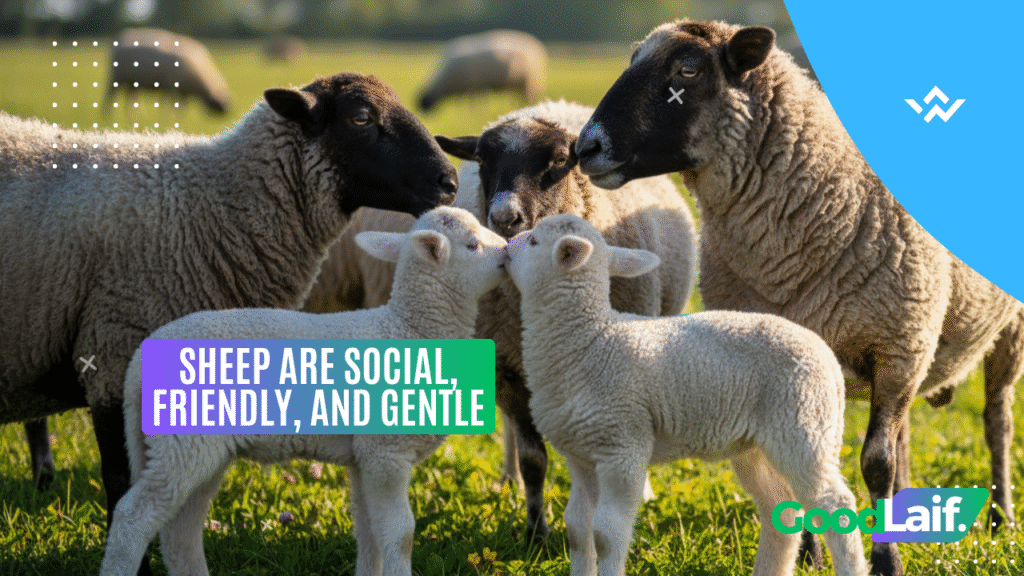 Sheep Are Social, Friendly, and Gentle