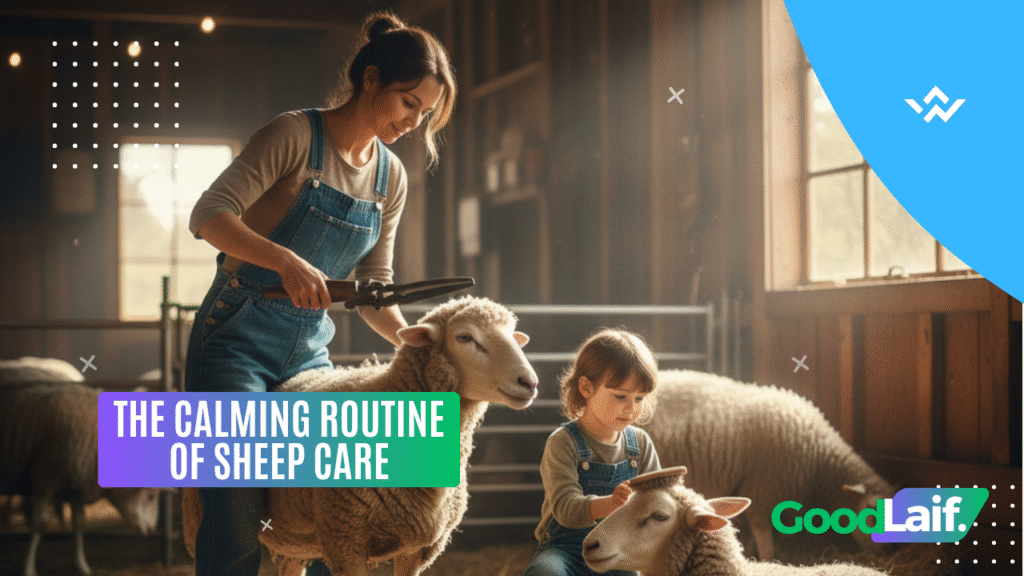 The Calming Routine of Sheep Care