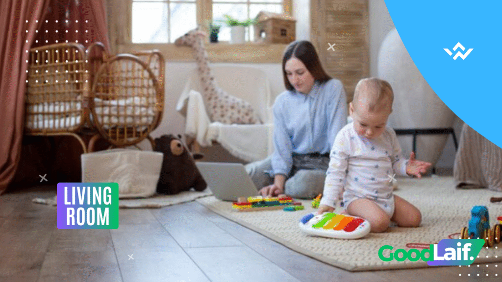 Babyproofing of living room