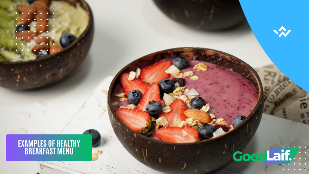 Healthy Breakfast Menu