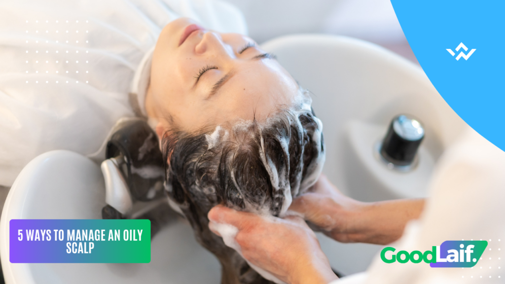 How to treat an oily scalp: washing hair with clarifying shampoo to prevent greasy hair