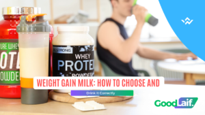 Weight gain milk transformation: before and after results for hard gainers with shaker bottle