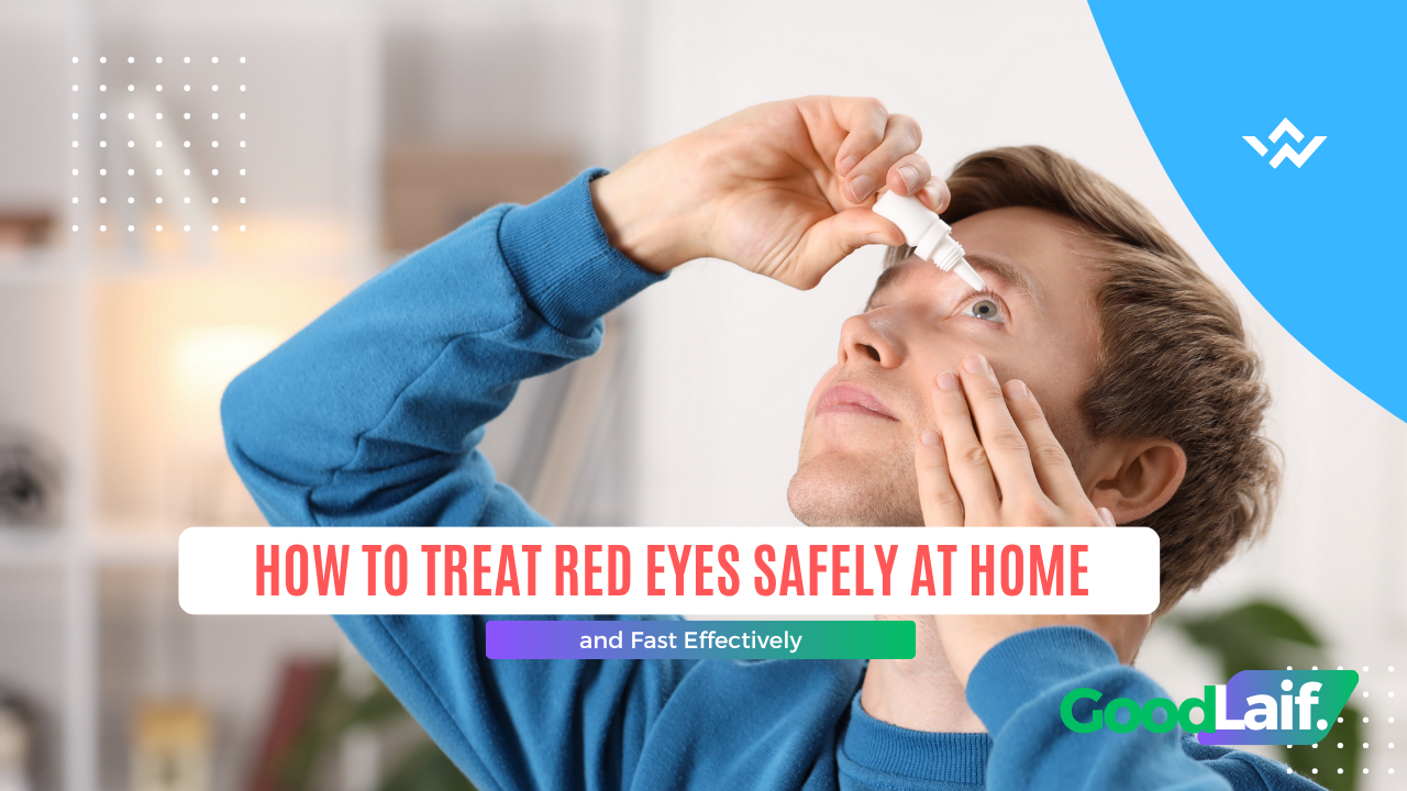 How to treat red eyes safely using artificial tear eye drops for dry eyes and mild irritation at home