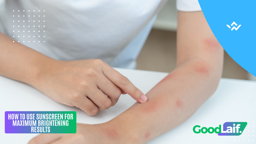 Illustration of autoimmune skin symptoms on a patient's arm
