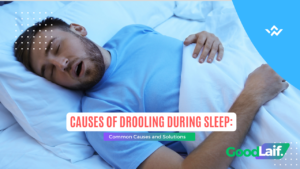 Man sleeping on his side to illustrate causes of drooling during sleep