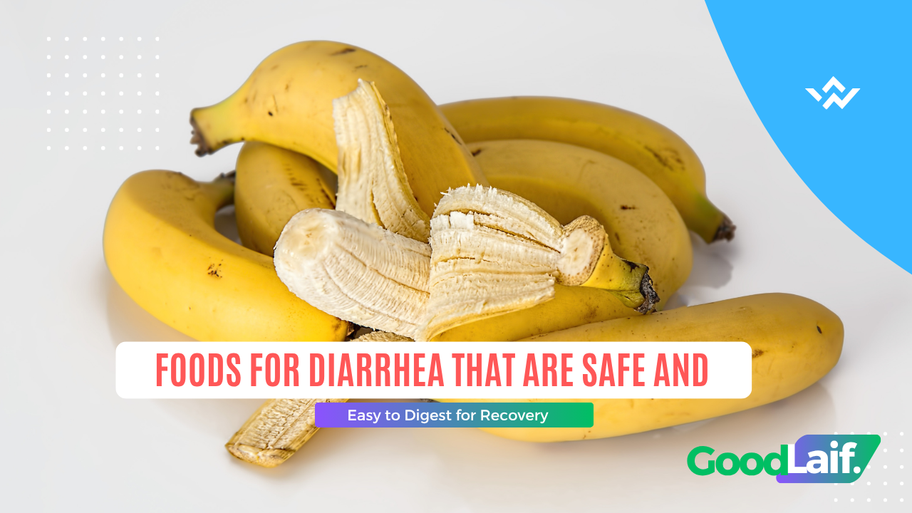 A pile of bananas as an example of foods for diarrhea that are easy to digest