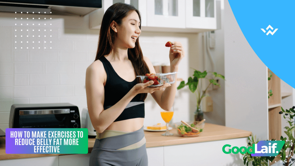 Tips for exercise to reduce belly fat with a healthy lifestyle and nutritious diet