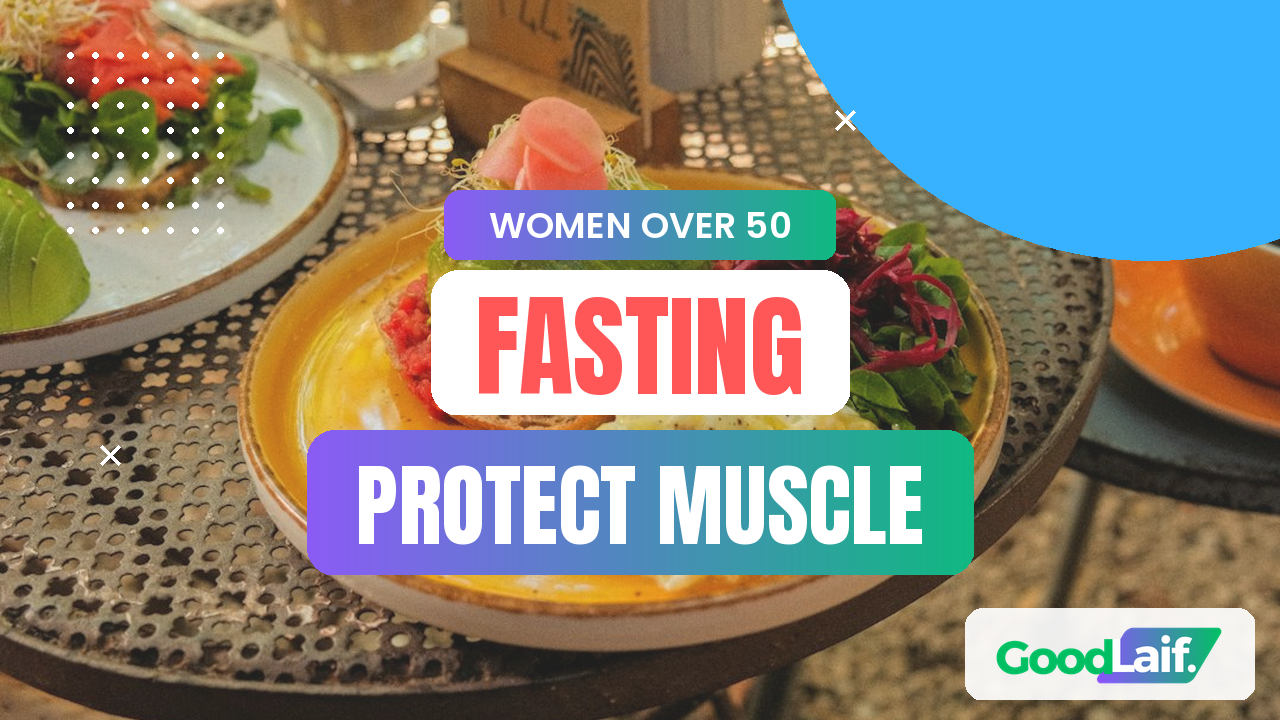 Intermittent fasting women over 50: avocado toast, eggs and salad on a plate