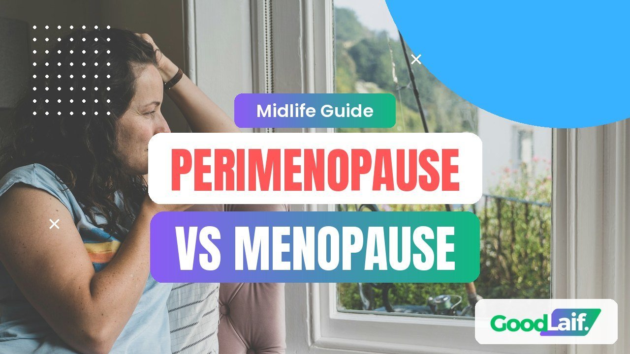 Woman looking out a window, illustrating the difference between perimenopause and menopause
